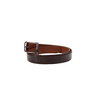 Tardini Mens Genuine American Alligator 1 & 1/8" Buckle Belt Cognac Size 44